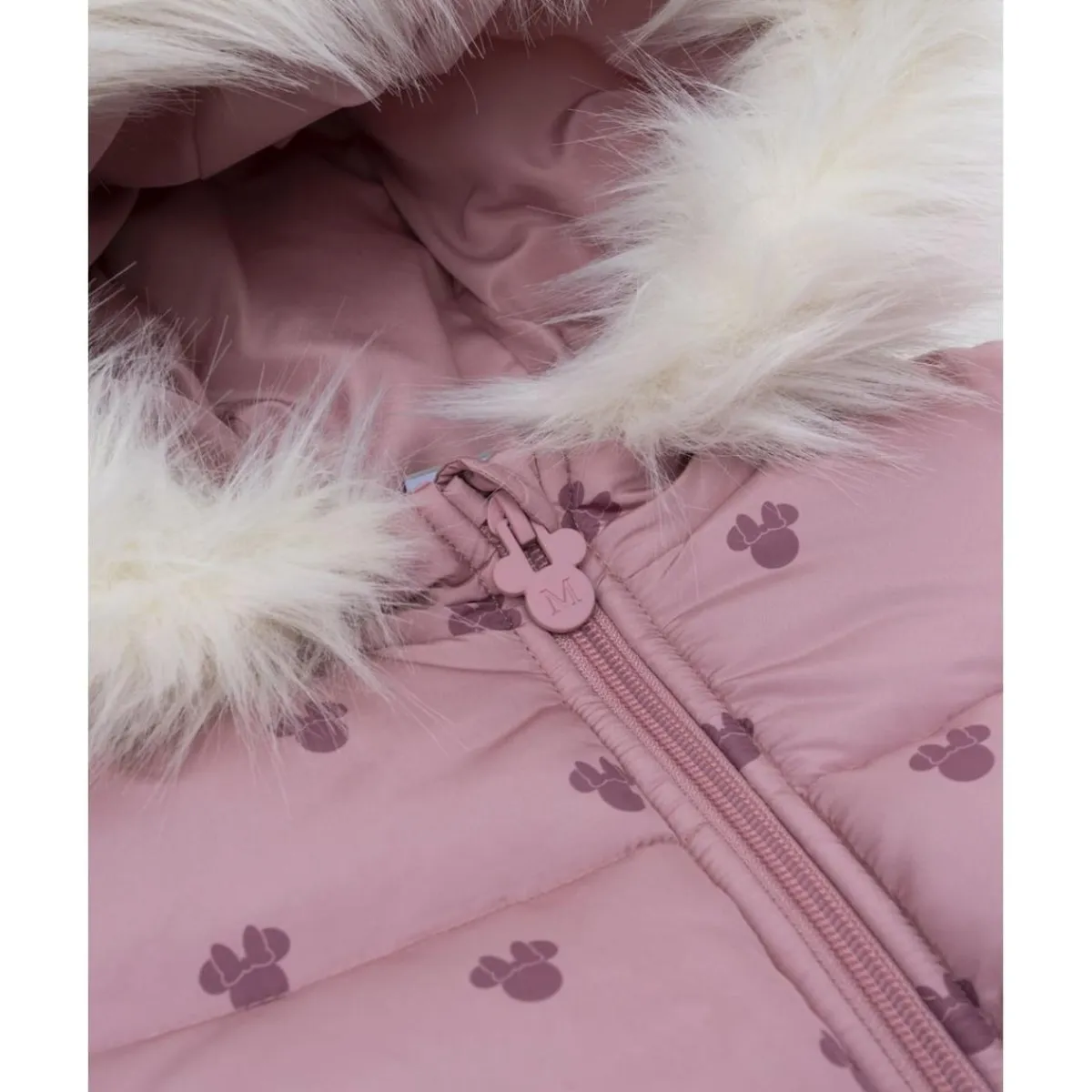 Abrigo acolchado niña rosa Minnie*Prenatal Online