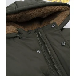 Abrigo acolchado verde con pelo sintético para niño*Prenatal New