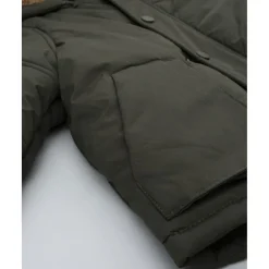 Abrigo acolchado verde con pelo sintético para niño*Prenatal New