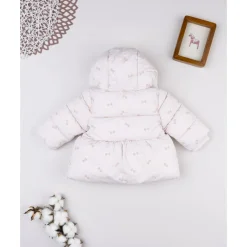 Hot Abrigo rosa con lazos para niña Recién Nacido·Primeras Salidas|Primeras Salidas·Abrigos Y Plumíferos