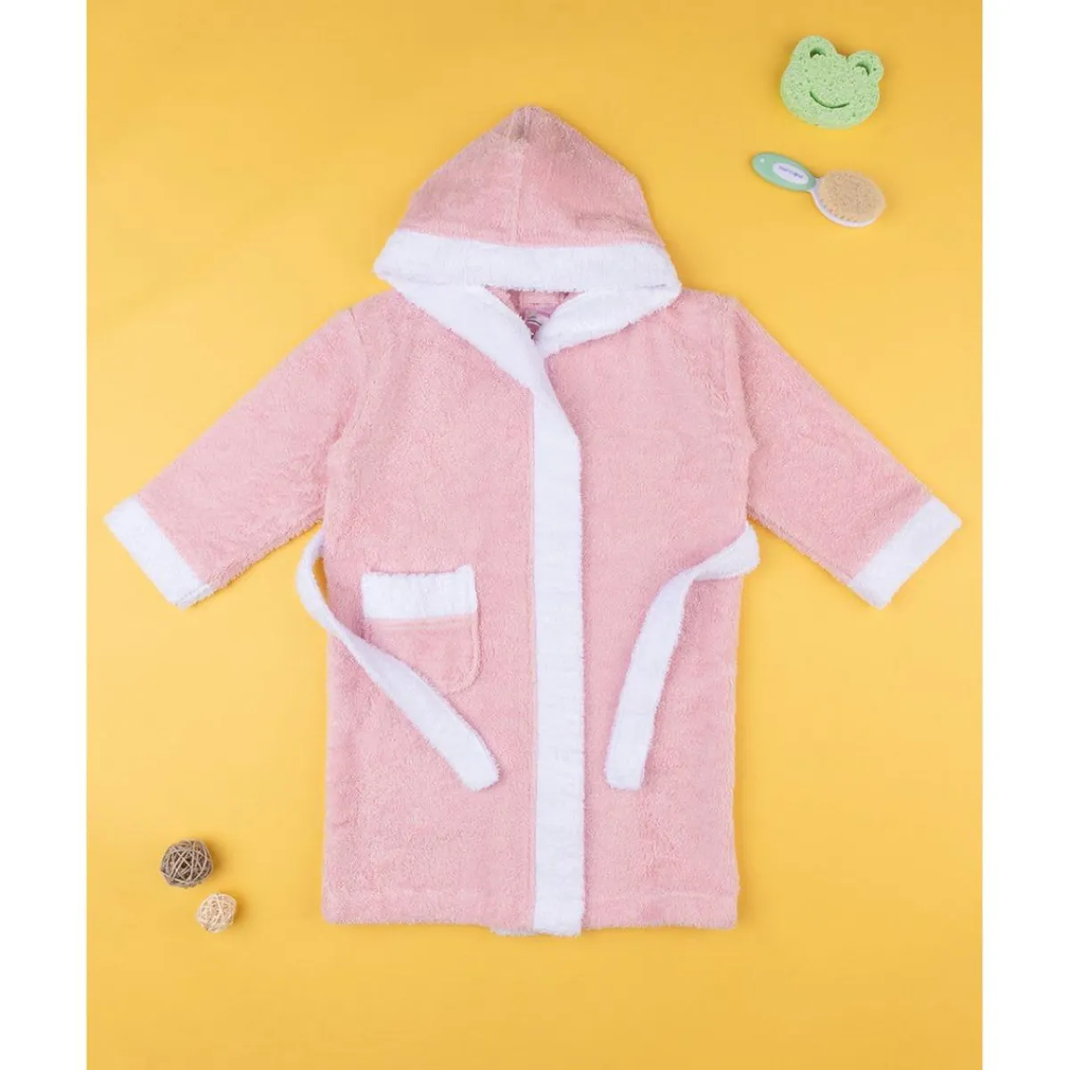 Albornoz niña de felpa con capucha*Prenatal Best