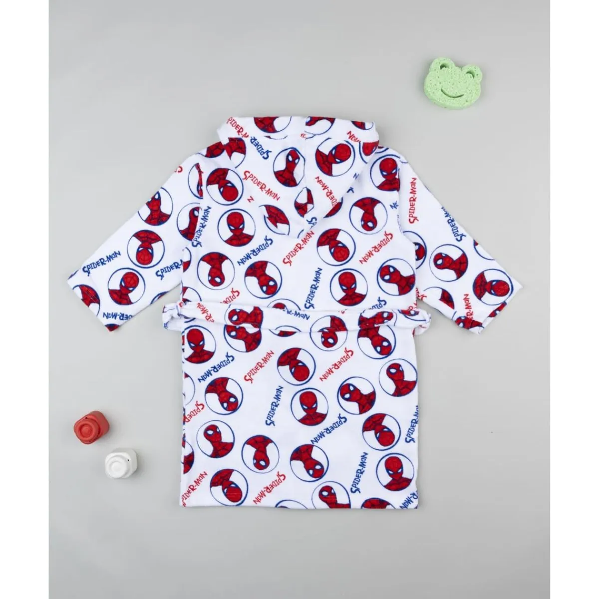 Albornoz niño Spiderman en rizo suave*Prenatal Discount