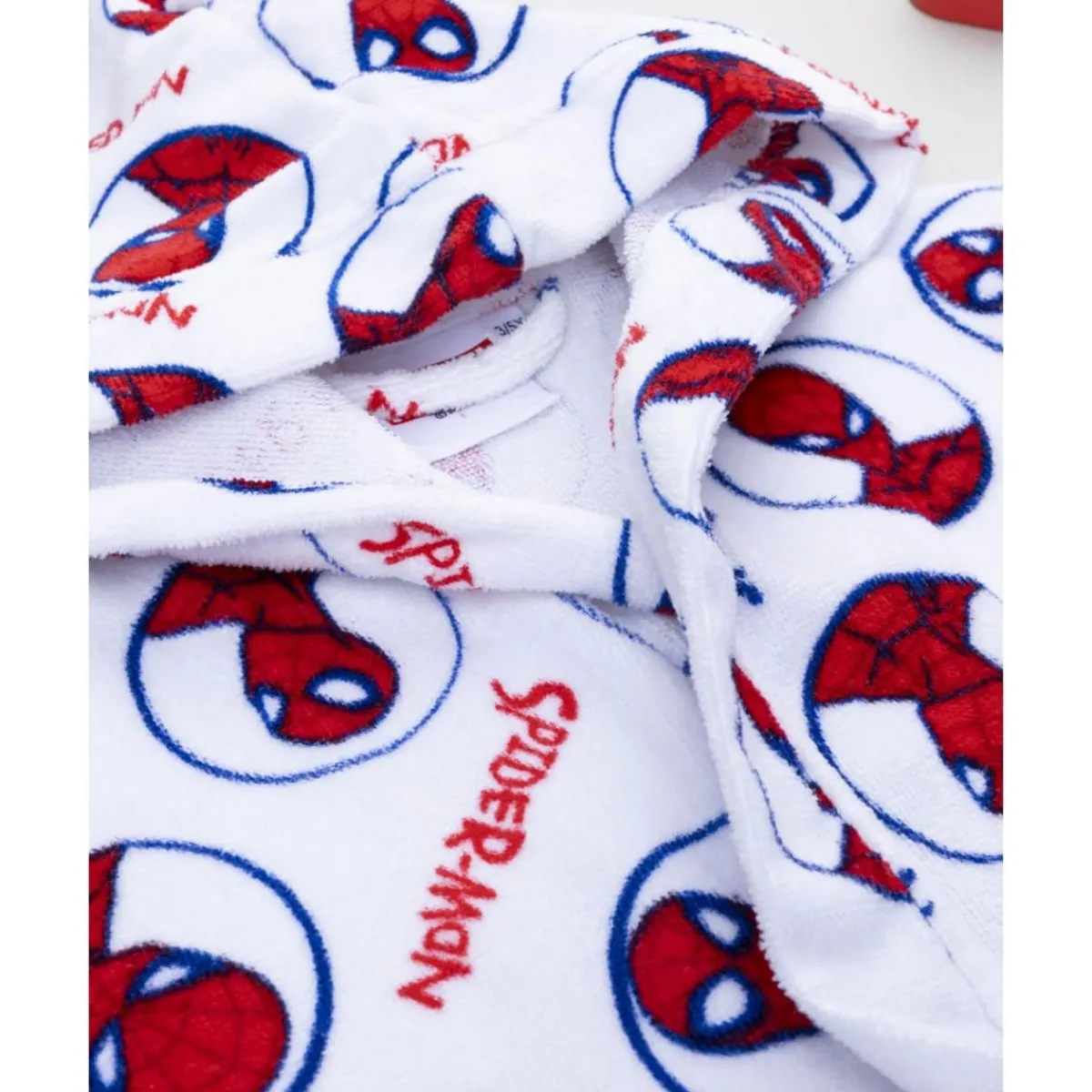 Albornoz niño Spiderman en rizo suave*Prenatal Discount