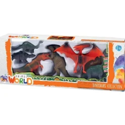 Discount - Pack 7 figuras de dinosaurios Coleccionables Y Mini Mundos