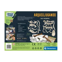 Archeojugando T-Rex y Triceratops fosforescentes*CLEMENTONI Discount