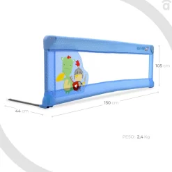 Outlet - Barrera de cama estándar 150 cm Camelot Seguridad·Antigolpes Y Reductores