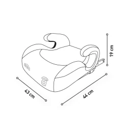 Sale - Silla de auto Elevador I-Size Rise Fix Gris 135-150 cm Sillas De Coche·Desde 100 A 150 Cm