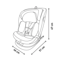 - Silla de auto I-Size Austen 2 Gris 40-150 cm*ASALVO Sale