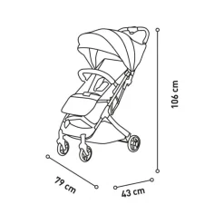 Asalvo - Silla de Paseo Amsterdam Dorada*A SALVO Sale