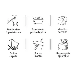 - Silla de paseo Ness 2 hasta 22 kg*ASALVO Clearance