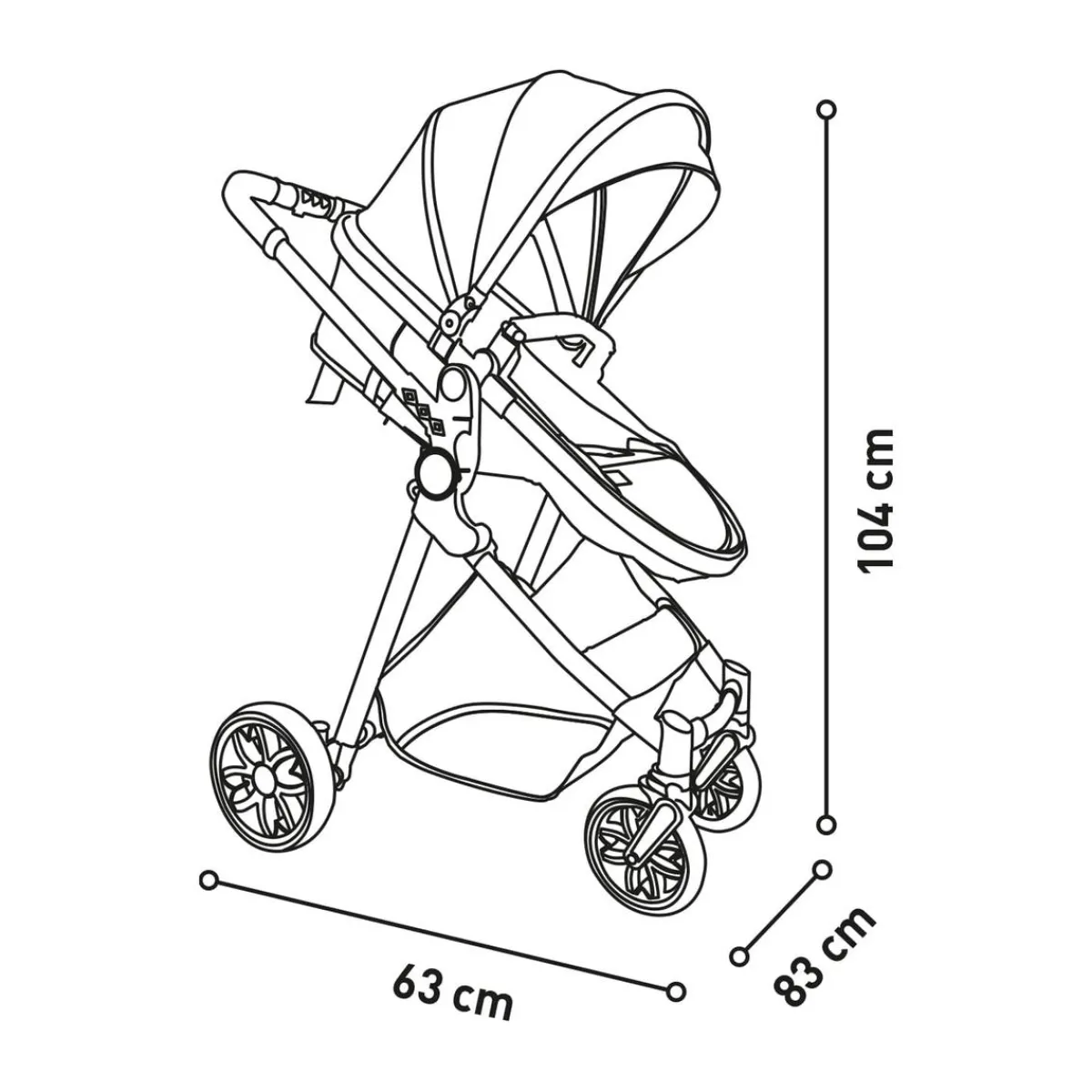 - Trío convertible Sidney 2 Gris*ASALVO