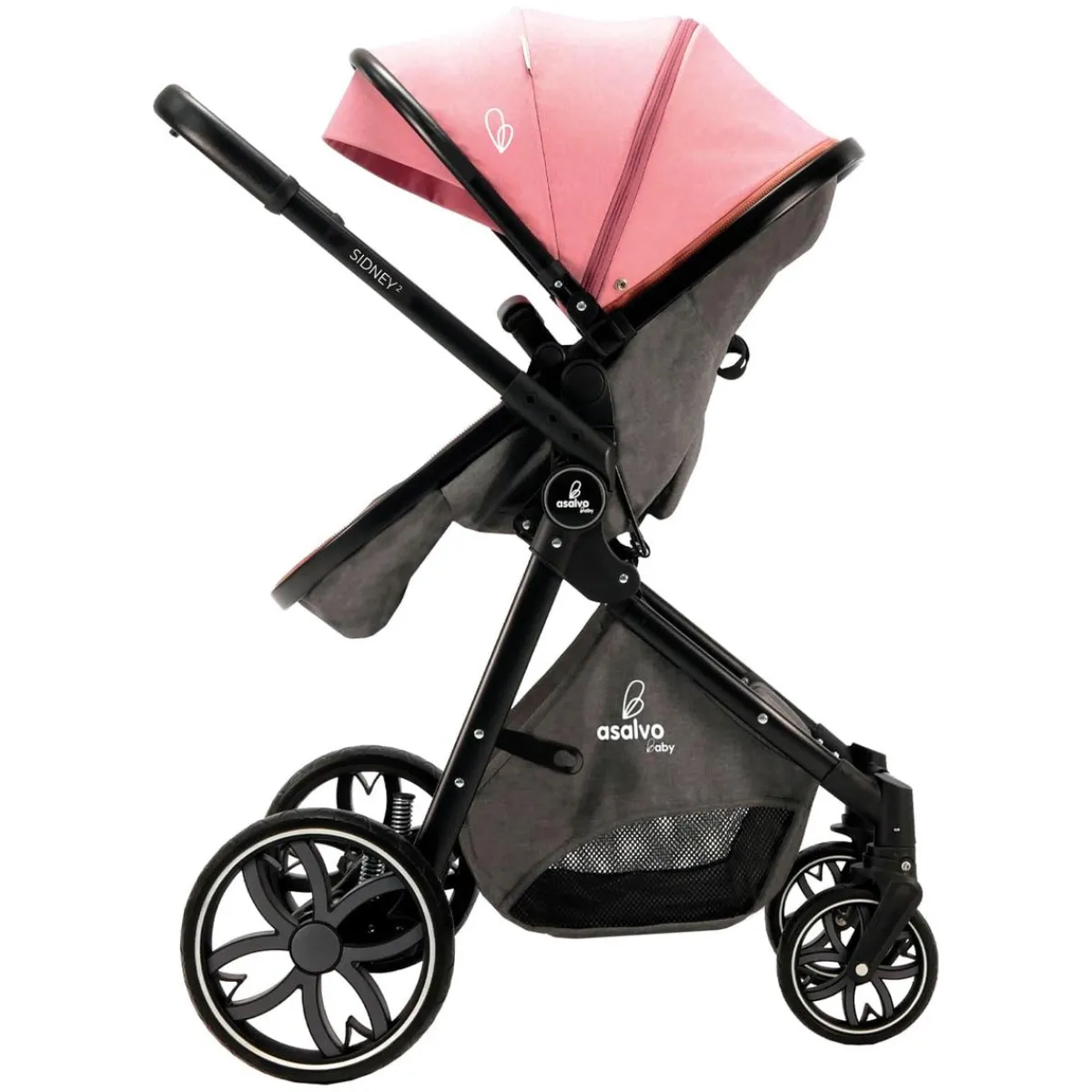 Clearance - Trío convertible Sidney 2 Rosa Trío Y Accesorios·Trío Y Dúo