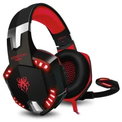 Auriculares Gaming con LED y control de volumen para consola PS4, XBOX y PC Rojo*KLACK EUROPE Discount