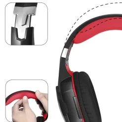 Auriculares Gaming con LED y control de volumen para consola PS4, XBOX y PC Rojo*KLACK EUROPE Discount