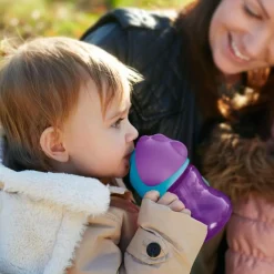 Clearance - Taza con pajita 200ml lila Preparación Comida Y Accesorios·Tazas Y Vasos