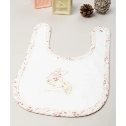 Clearance Babero con conejito y flores para niña Ropa Y Accesorios·Baberos|Recién Nacido·Ropa Y Accesorios