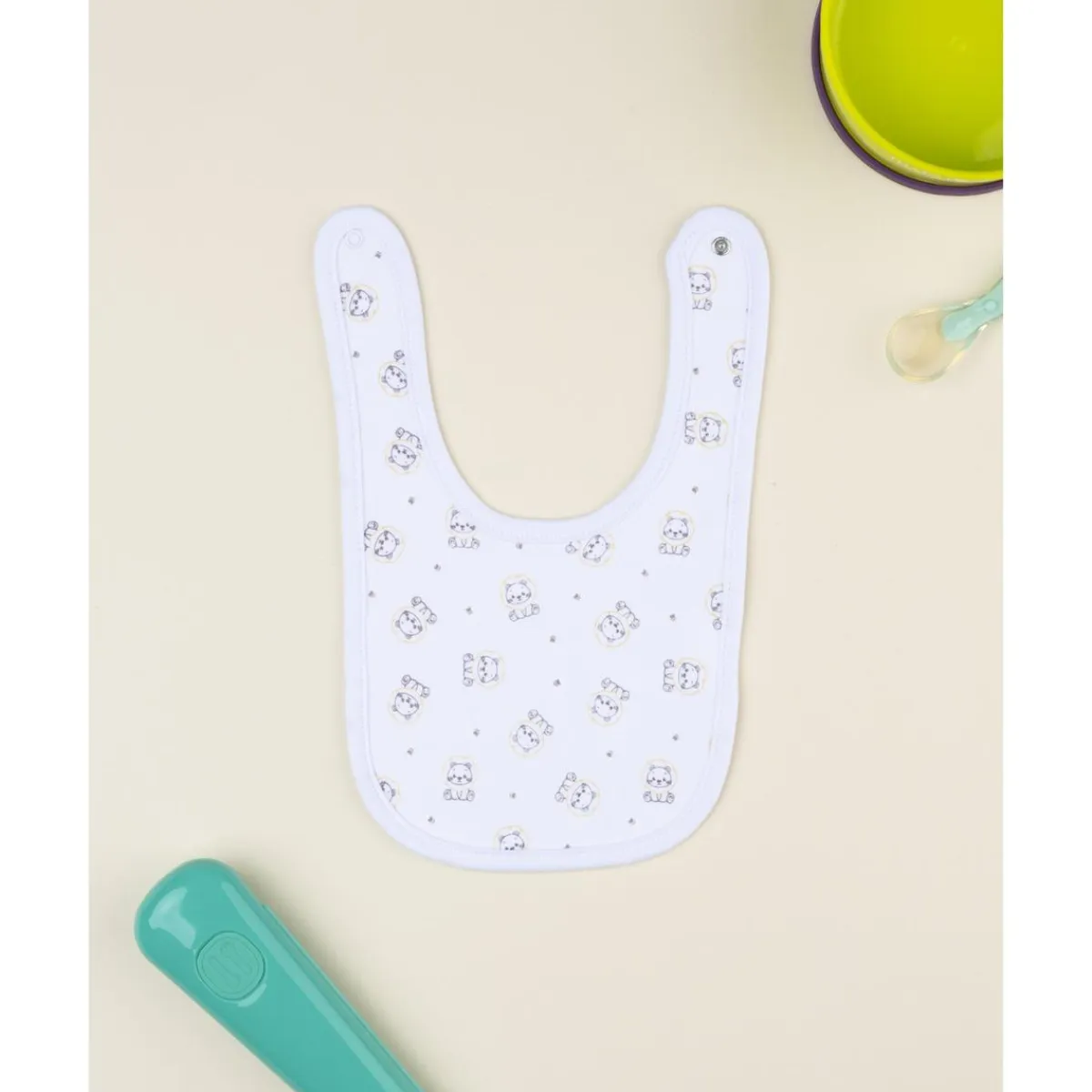 Babero de bebé con estampado de leones*Prenatal New