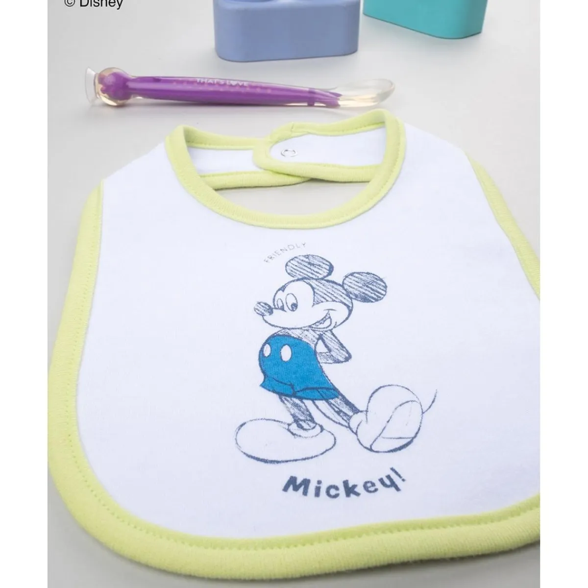 Best Babero Mickey de Algodón Orgánico para Niño Recién Nacido·Ropa Y Accesorios|Ropa Y Accesorios·Baberos