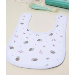 Babero niña con caracoles all over*Prenatal Clearance