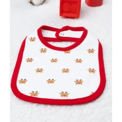 Sale Babero niño – reno all over con vivo rojo Ropa Y Accesorios·Baberos|Recién Nacido·Ropa Y Accesorios