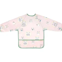 Babero Rosa Manga Larga Impermeable Ajustable ㅤ*BABYMOOV Outlet