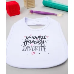 Babero Unisex Blanco 