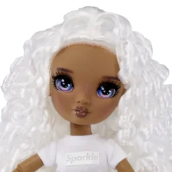 BABY born - Muñeca Fashion DIY colorear y crear - ojos morados, pelo rizado, top y zapatos extra, rotuladores arcoiris Muñecas