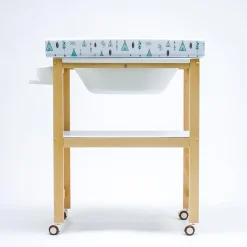 Bañera de Madera Natural Sobrebidé Tipys Mint*PLASTIMYR Best