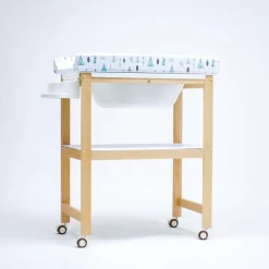 Bañera de Madera Natural Sobrebidé Tipys Mint*PLASTIMYR Best