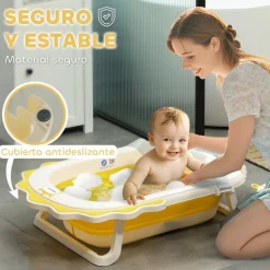 Bañera plegable con cojín y palangana Baño Y Accesorios·Bañeras Y Accesorios