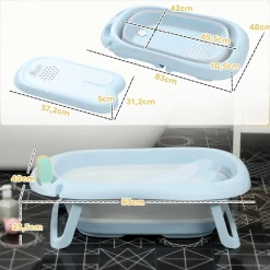 Bañera plegable para bebé Azul*AIYAPLAY Online
