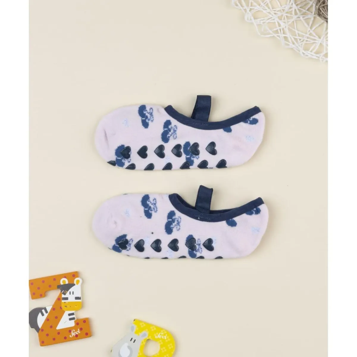 Bailarinas de punto rosa y azul para niña*Prenatal New