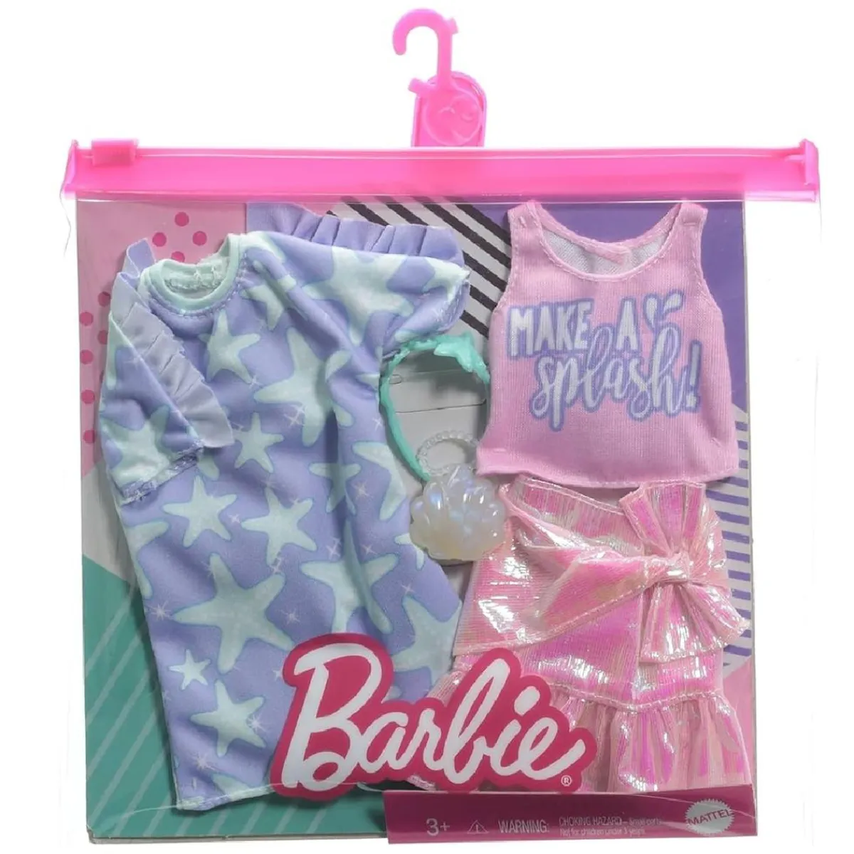 Barbie - 2 pack de vestidos y accesorios de moda (Varios modelos)*MATTEL Best