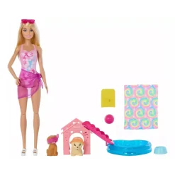 Discount Barbie - Fiesta de cachorros en la piscina Muñecas
