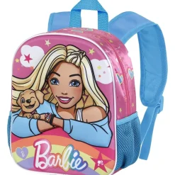Hot Barbie - Mochila preescolar 3D rosa 8.5L ㅤ Material Escolar