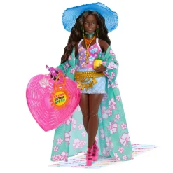 Outlet Barbie - Muñeca articulada con conjunto de moda y accesorios de viaje ㅤ Muñecas