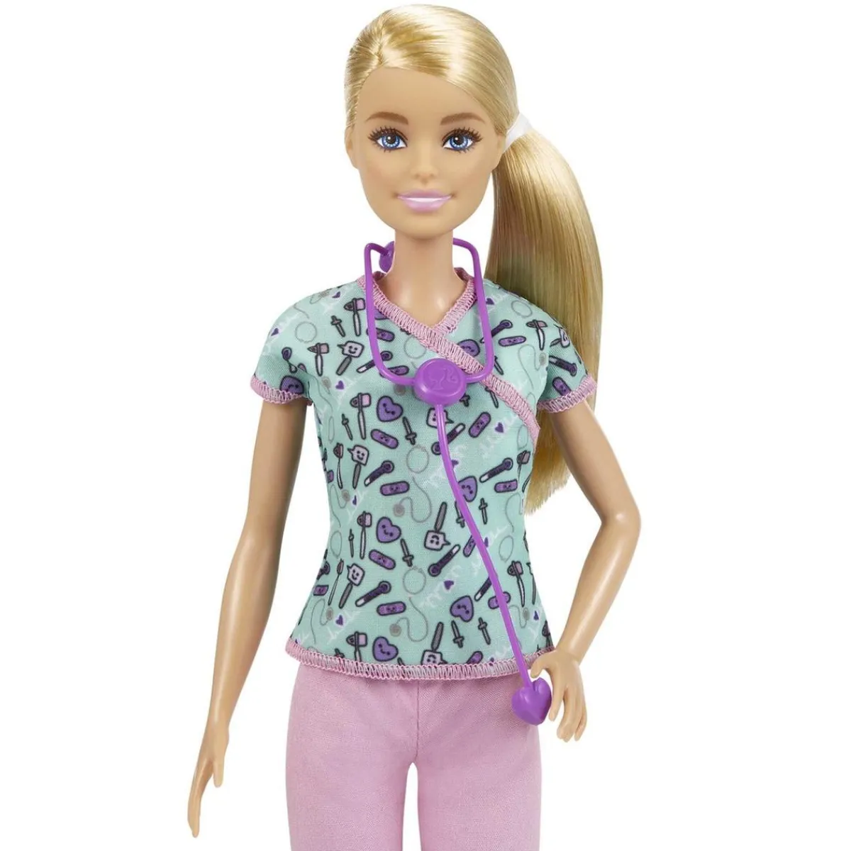 Barbie - Muñeca Barbie enfermera con accesorios ㅤ*MATTEL New