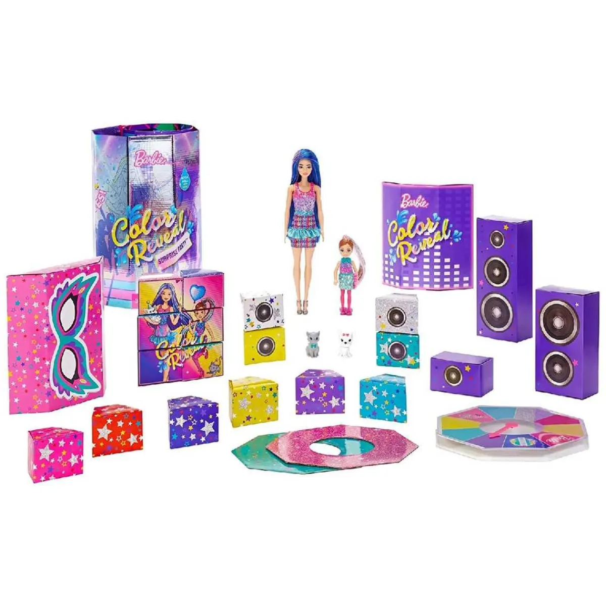 Online - Muñeca Color Reveal Fiesta Sorpresa Muñecas