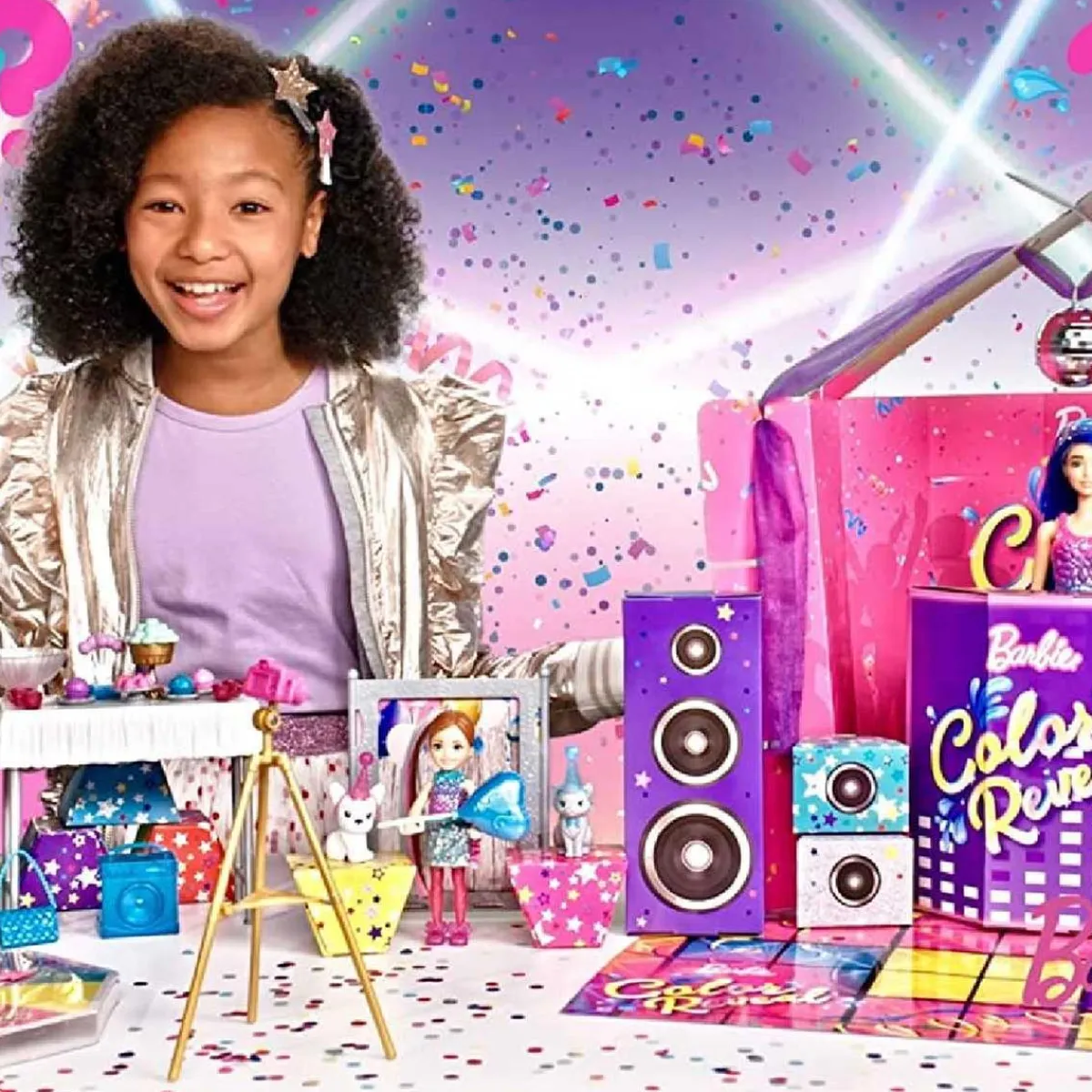 Online - Muñeca Color Reveal Fiesta Sorpresa Muñecas