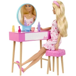 Barbie - Muñeca con dormitorio y accesorios incluidos ㅤ*MATTEL New