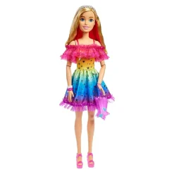 Barbie - Muñeca de 71 cm con vestido arcoíris*MATTEL Discount
