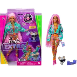 Discount Barbie - Muñeca Extra - Trenzas rosas Muñecas