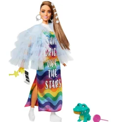 Best Barbie - Muñeca Extra - Vestido arcoíris Muñecas