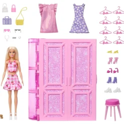 Barbie - Muñeca fashion dream closet con ropa*MATTEL