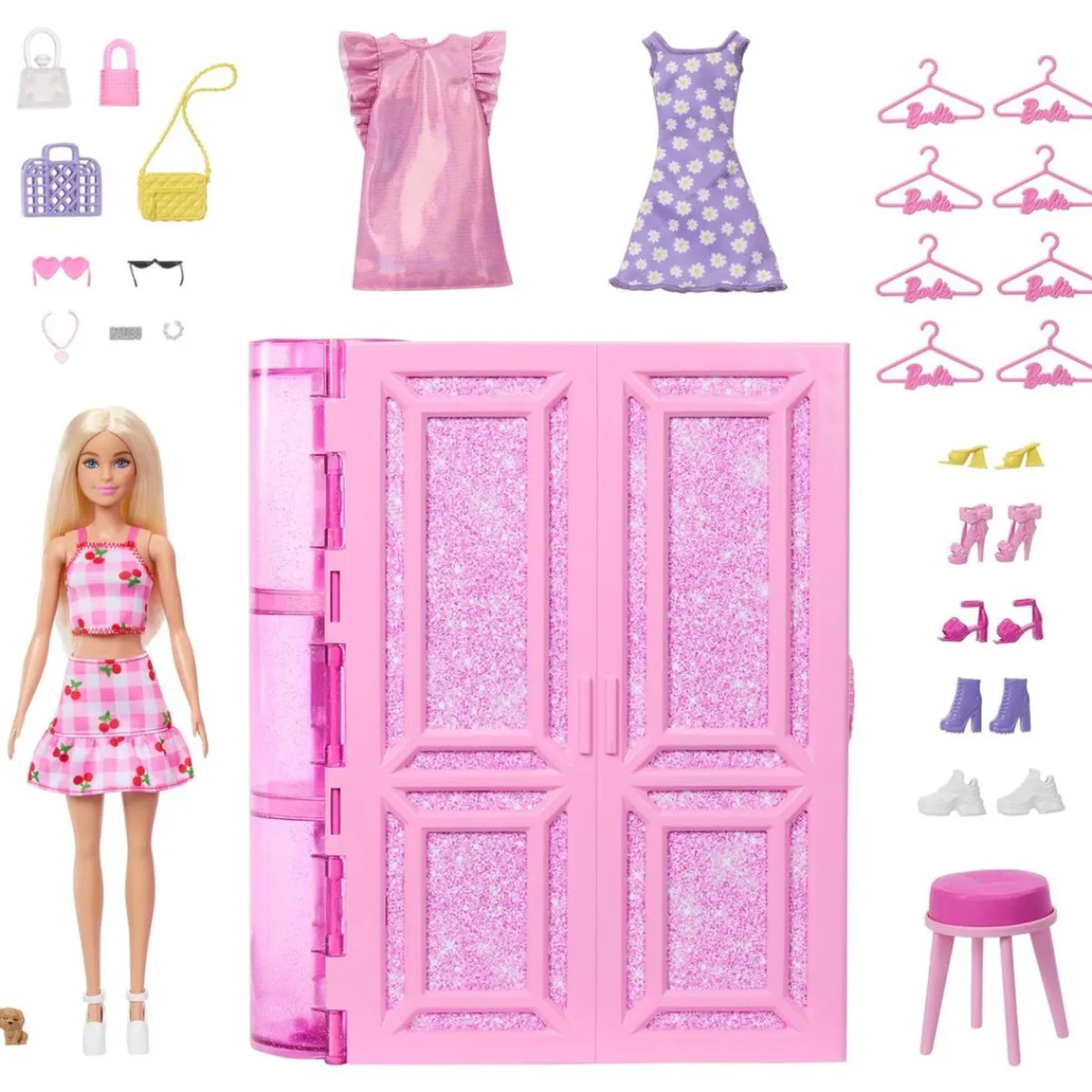 Barbie - Muñeca fashion dream closet con ropa*MATTEL