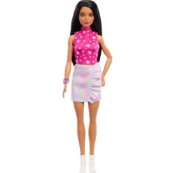 Sale Barbie - Muñeca Fashionista con Vestido Rosa Metálico ㅤ Muñecas