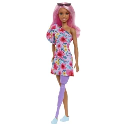 Barbie - Muñeca Fashionista con Gafas y Vestido Floral ㅤ*MATTEL
