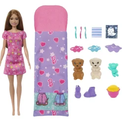 Barbie - Muñeca fiesta de pijamas y cachorro*MATTEL Outlet
