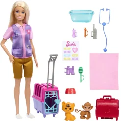 Barbie - Muñeca Salvadora de Fauna con Accesorios de Rescate ㅤ Muñecas