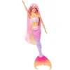 Barbie - Muñeca sirena cambio de color con delfín y accesorios ㅤ*MATTEL Hot